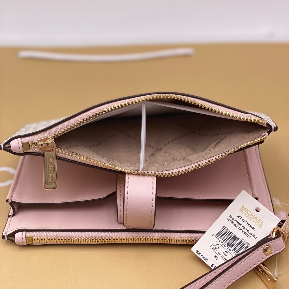 Michael Kors Double Zip Wallet Wristlet - Picture 10 of 11